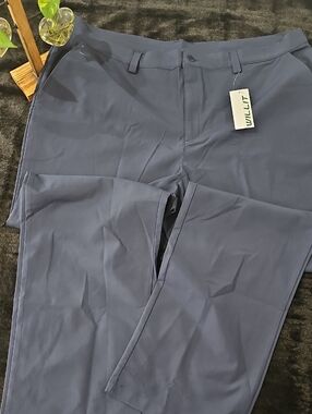 Men's Navy Straight-Leg Pants